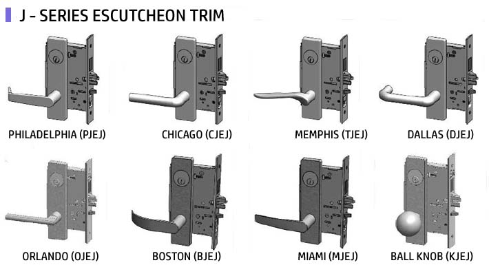 J Escutcheon Trim Styles