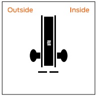 Schlage L9010 Passage Function Mortise Lock