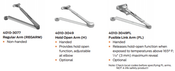 LCN 4010 Closer Arms