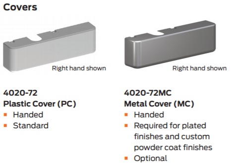 LCN 4020 Door Closer Cover Styles