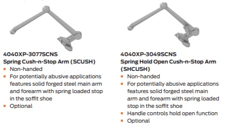 LCN 4040XP Arm Styles