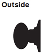 Marks Cylindrical Lock Dummy Trim Outside Function DO