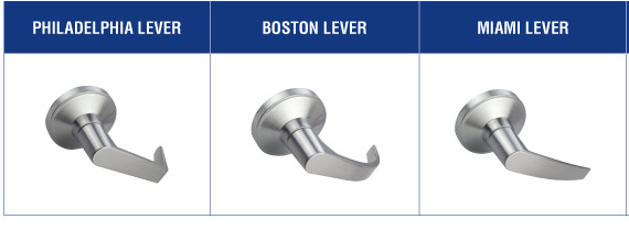 MR Levers | PDQ Mortise Locks F Escutcheon Trim