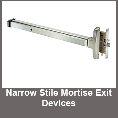 Narrow Stile Mortise Exit Devices