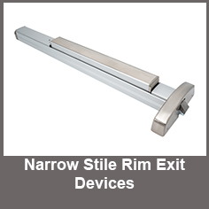 Narrow Stile Rim Exit Devices
