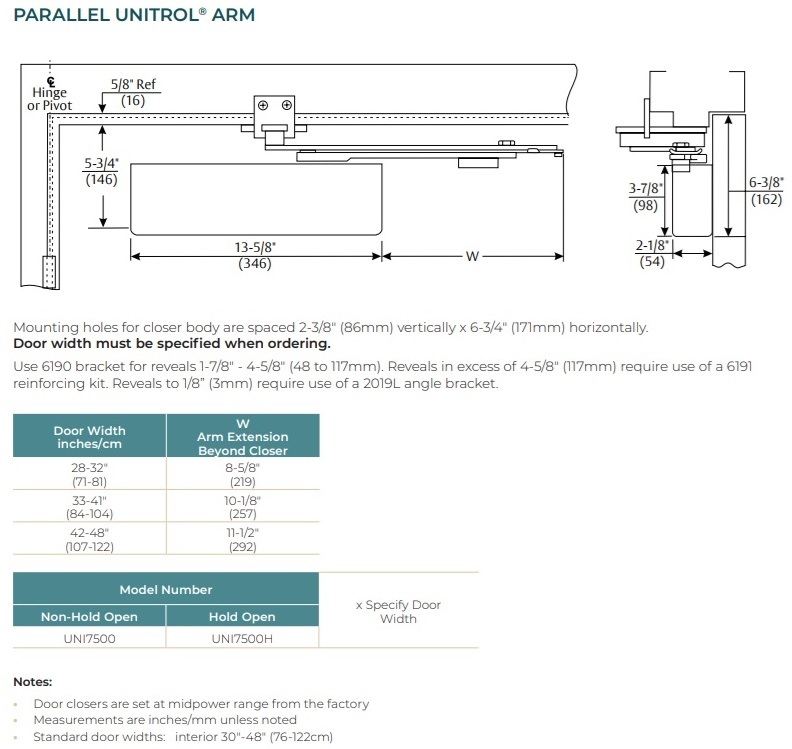 Norton 7500 Parallel Unitrol Arm