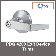 PDQ 4200 Series Exit Device Trims