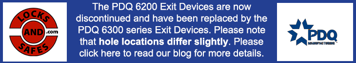 PDQ 6200 Exit Device Discontinued Banner