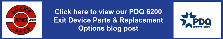 Click here to view our PDQ 6200 Exit Device Parts & Replacement Options blog post