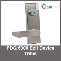 PDQ 6300 Series Exit Device Trims