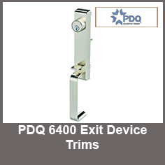 PDQ 6400 Series Exit Device Trims