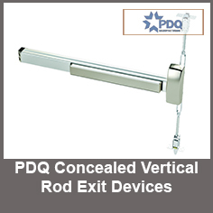 PDQ Concealed Vertical Rod Exit Devices