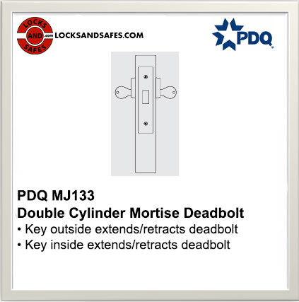 PDQ MJ133 Double Cylinder Mortise Deadbolt