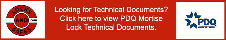 View PDQ Mortise Lock Technical Documents | View PDQ Mortise Lock Cut Sheets