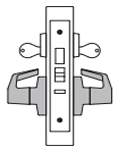 PDQ MR128 Mortise Lock Institution with Deadbolt Function