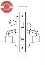 PDQ MR154 Entrance Mortise Locks J Wide Escutcheon Trim | PDQ MR154 Mortise Locks | Grade 1 Performance Mortise Locks