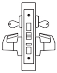 PDQ MR158 Mortise Lock Dormitory Function