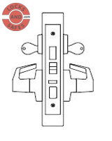 PDQ MR158 Dormitory Mortise Locks F Sectional Trim | Dorma M9957 Mortise Locks | Dorma Hardware | PDQ MR158