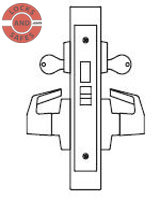 PDQ MR159 Dormitory Mortise Locks J Escutcheon Trim | Marks 5FX Mortise Locks | PDQ MR159 | Marks Mortise Lock