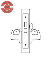 PDQ MR179 Privacy with Deadbolt and Egress J  Escutcheon Trim | Sargent 8266 Mortise Locks | PDQ MR179 | Mortise Door Lock