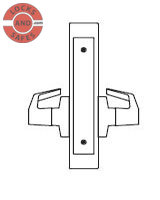 PDQ MR206 Double dummy with chassis J Wide Escutcheon Trim | PDQ MR206 Mortise Locks | Heavy Duty Mortise Locks