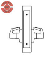 PDQ MR207 Double Dummy with Active Trim Mortise Locks J Sectional Trim | Sargent 8294 Mortise Locks | PDQ MR207 | Sargent Door Locks