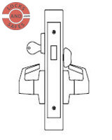 PDQ MR213 Cylinder and Thumbturn Deadbolt with Dummy Trim J Wide Escutcheon Trim | PDQ MR213 Mortise Locks | Best Mortise Locks | Deadbolt Lock