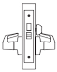 PDQ MR278 Mortise Lock Privacy with Deadbolt w Indicator Function