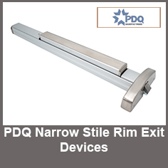 PDQ Narrow Stile Rim Exit Devices