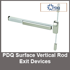 PDQ Surface Vertical Rod Exit Devices