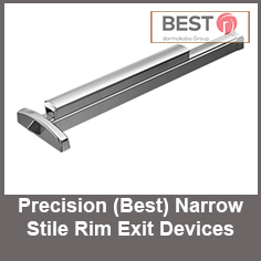 Precision (Best) Narrow Stile Rim Exit Devices