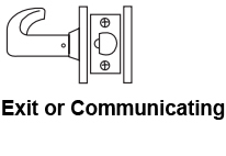 Sargent 10XG15-3 Exit or Communicating Function Sargent 10XG15-3 Exit or Communicating Function