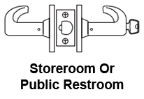 Sargent 10XG60 Storeroom or Public Restroom Function
