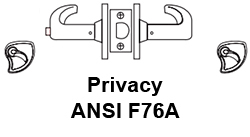 Sargent 10XU65 Privacy Function F76A Sargent 10XU65 Privacy Function F76A