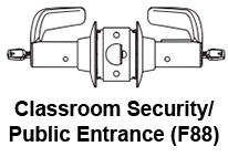 Sargent 11G16 Classroom Security/Public Entrance Function ANSI F88