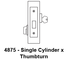 Sargent 4875 Single Cylinder x Thumbturn Deadbolt