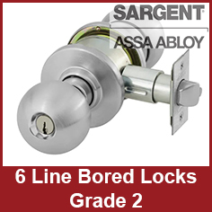 Sargent 6 Line Grade 2 Bored Lock