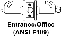 Sargent 65G05 Entrance/Office Function F109 Sargent 65G05 Entrance/Office Function F109