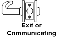 Sargent 65G15-3 Exit or Communicating Function