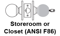 Sargent 6G04 Storeroom or Closet Function F86