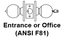 Sargent 6G05 Entrance or Office Function F81