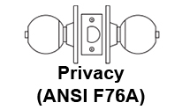 Sargent 6U65 Privacy Function F76A