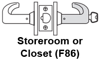 Sargent 7G04 Storeroom or Closet Function F86 Sargent 7G04 Storeroom or Closet Function F86