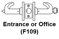 Sargent 7G05 Entrance or Office Function F109