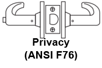 Sargent 7U65 Privacy Function F76 Sargent 7U65 Privacy Function F76