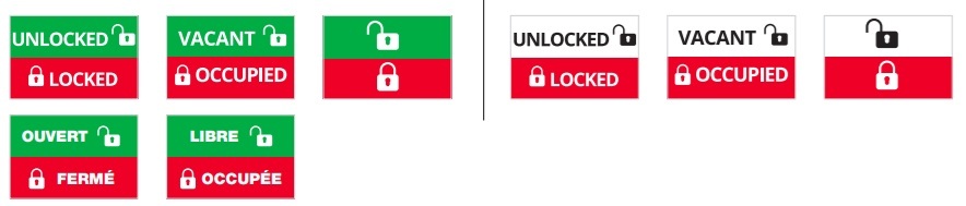 Sargent 8200 Mortise Lock Indicator Options