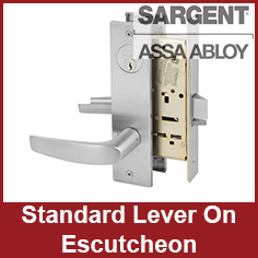 Sargent 8200 Standard Lever On Escutcheon Mortise Lock