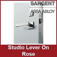 Sargent 8200 Studio Lever On Rose Mortise Lock