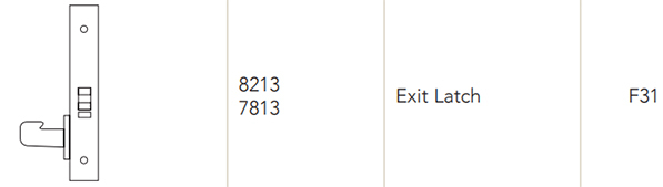 Sargent 8213 Exit Latch Sargent 8213 Exit Latch