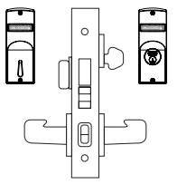 Sargent 8245 Dormitory or Exit Function